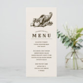 Horn of Plenty | Menu Thanksgiving (Staand voorkant)