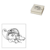 Horn of Plenty Rubberstempel (Gestempeld)