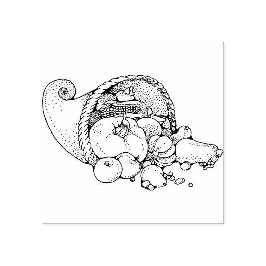 Horn of Plenty Rubberstempel (Afrduk)