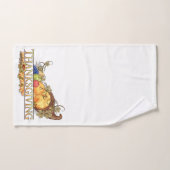 Horn of Plenty Thanksgiving on White Bad Handdoek (Handdoek)