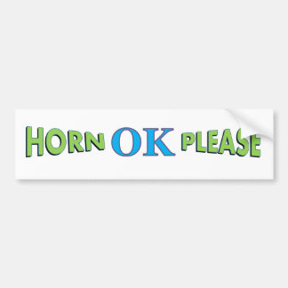HORN OK PLAATS bumpersticker