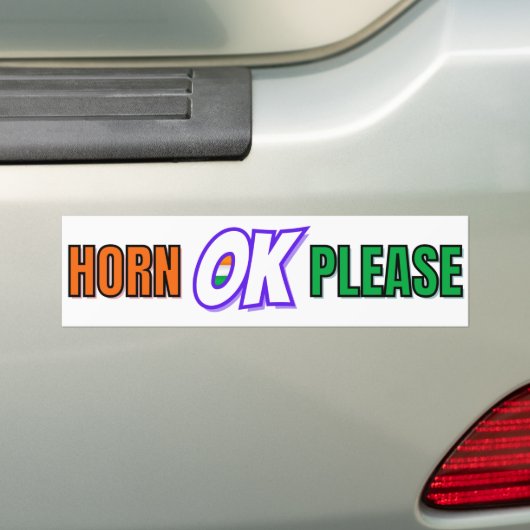 "Horn OK Please" Desi Truck stijl Bumpersticker (Op auto)