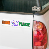 "Horn OK Please" Desi Truck stijl Bumpersticker (Op Truck)