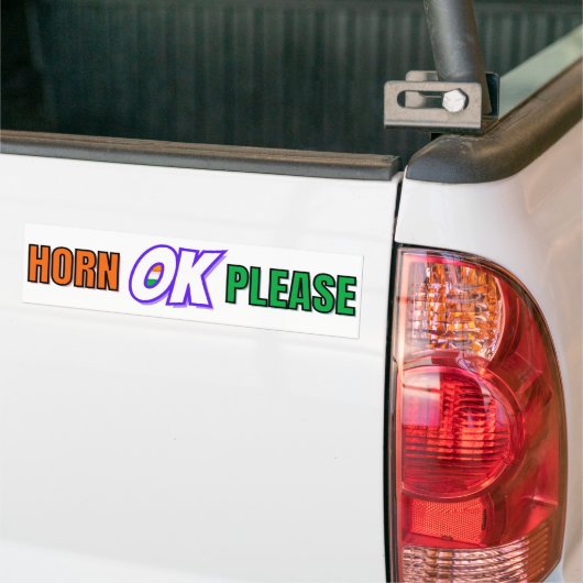 "Horn OK Please" Desi Truck stijl Bumpersticker (Op Truck)