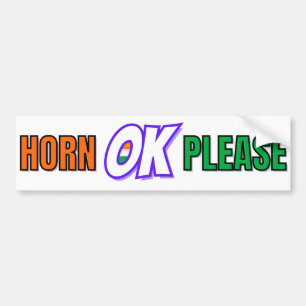 "Horn OK Please" Desi Truck stijl Bumpersticker