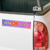 "Horn OK Please" Desi Truck stijl Bumpersticker (Op Truck)