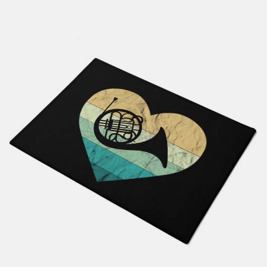 Horn Player Loves Horn French Horn Deurmat (Schuin)