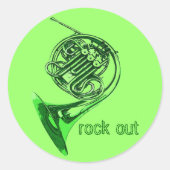 Horn Rock Out Stickers (Voorkant)