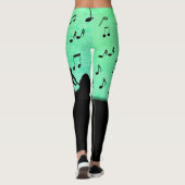 Horn Section Music Design Powder Green Leggings (Achterkant)
