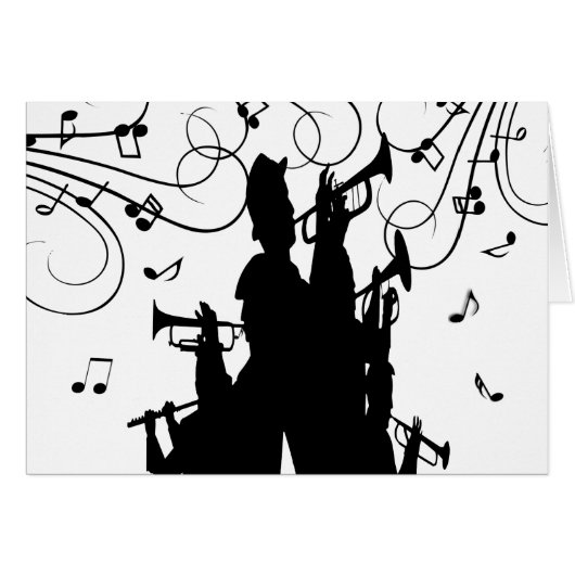 Horn Section Trumpet Jazz Music (Voorkant Horizontaal)