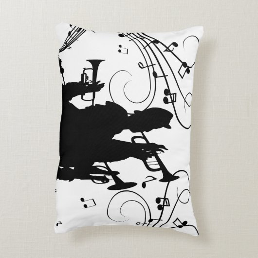 Horn Section Trumpet Jazz Music Accent Kussen (Achterkant (Verticaal))