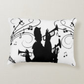 Horn Section Trumpet Jazz Music Accent Kussen (Achterkant)