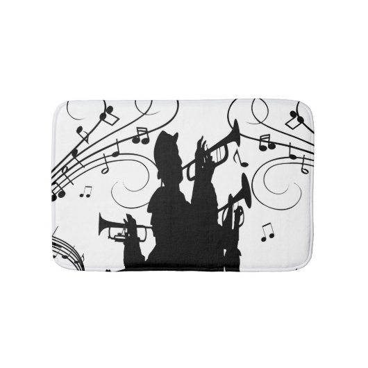 Horn Section Trumpet Jazz Music Badmat (Voorkant)