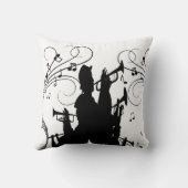 Horn Section Trumpet Jazz Music Kussen (Achterkant)