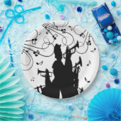 Horn Section Trumpet Jazz Music Papieren Bordje (Feest)