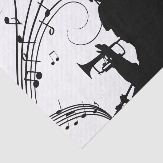 Horn Section Trumpet Jazz Music Tissuepapier (Detail)