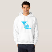 Horn - Sky Blue Hoodie (Voorkant volledig)