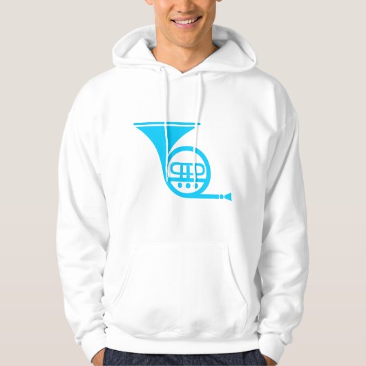 Horn - Sky Blue Hoodie (Voorkant)