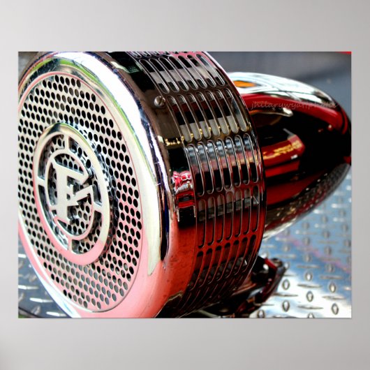 Horn van brandweerlieden poster (Voorkant)