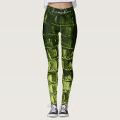  "HORNBACK" ALLIGATOR AVACADO LEGGINGS (Voorkant)