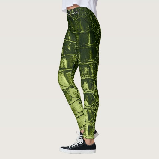  "HORNBACK" ALLIGATOR AVACADO LEGGINGS (Links)