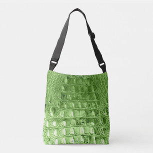 "HORNBACK" ALLIGATOR BAG SPRING GREEN CROSSBODY TAS