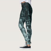  "HORNBACK" ALLIGATOR BLAUWGROEN HERZIEN LEGGINGS (Links)