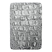 "HORNBACK" ALLIGATOR LEATHER BLK & WT BADMAT (Voorkant Verticaal)