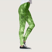  "HORNBACK" ALLIGATOR LEATHER LEAF GREEN LEGGINGS (Rechts)
