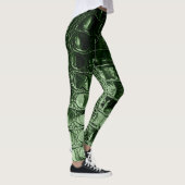 "HORNBACK" ALLIGATOR LEATHER PINE GREEN LEGGINGS (Rechts)