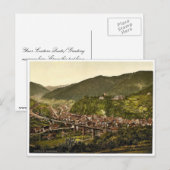 Hornberg, algemeen uitzicht, zwart bos, Baden, Ger Briefkaart (Voorkant / Achterkant)
