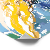 Hornbill Abstract Poster met tropisch vogelformaat (Hoek)