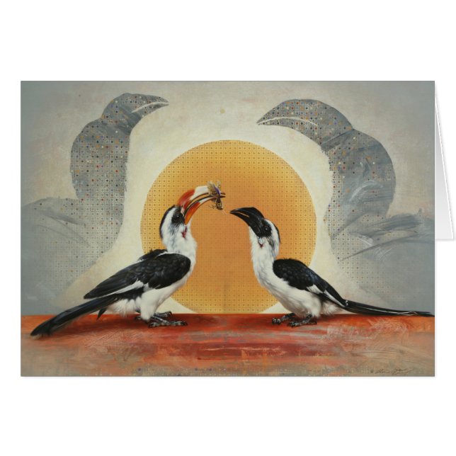 Hornbill Blank Card van Andrew Denman (Voorkant Horizontaal)