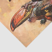 "Hornbill" Fantasy Art van Harry Rountree Tissuepapier (Detail)