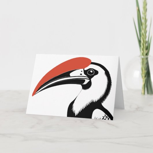 Hornbill-Wenskaart Bedankkaart (Voorkant)