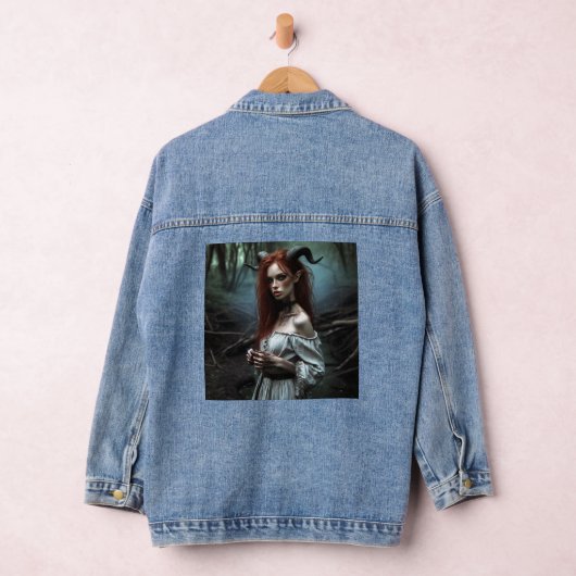 Horned demoness for fans denim jacket (Hangar)