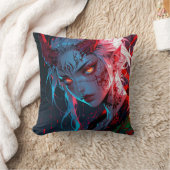 Horned Devil Anime Girl Kussen (Deken)