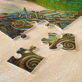 Horned Elf Woman Fantasy Art Jigzaag Puzzle Legpuzzel (Zijkant)