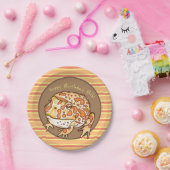  Horned Frog Hoppy Birthday Personalized Papieren Bordje (Feest)
