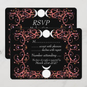 Horned God & Triple Goddess Wiccaans Huwelijksreac Kaart (Voorkant / Achterkant)