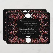 Horned God & Triple Goddess Wiccan Huwelijksreacti Kaart (Voorkant / Achterkant)