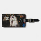 Horned Japans duivelmasker Bagagelabel (Voorkant horizontaal)