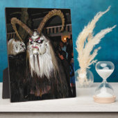 Horned Japans duivelmasker Fotoplaat (Zijkant)