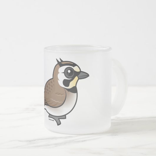 Horned Lark Matglas Koffiemok (Voorkant rechts)