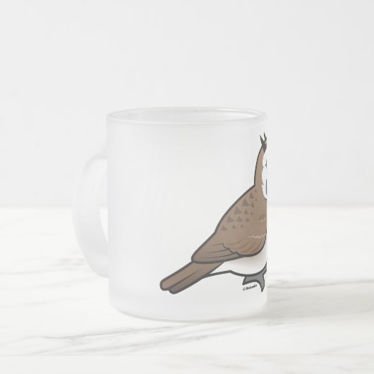 Horned Lark Matglas Koffiemok (Voorkant links)