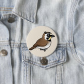 Horned Lark Ronde Button 7,6 Cm (In situ)