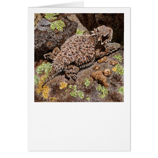 Horned Lizard Kaart (Voorkant)