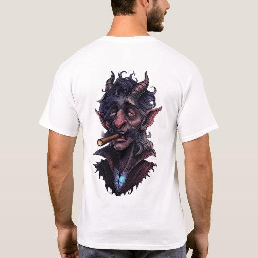 Horned Mystical Ghoul T-shirt (Achterkant)