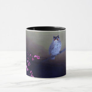 Horned Owl and Plum Blossom, Kobayashi Kokei Mok