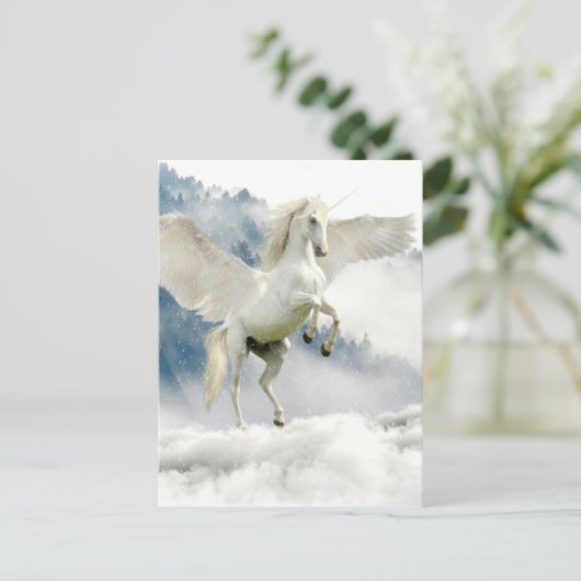 Horned Pegasus Briefkaart (Staand voorkant)